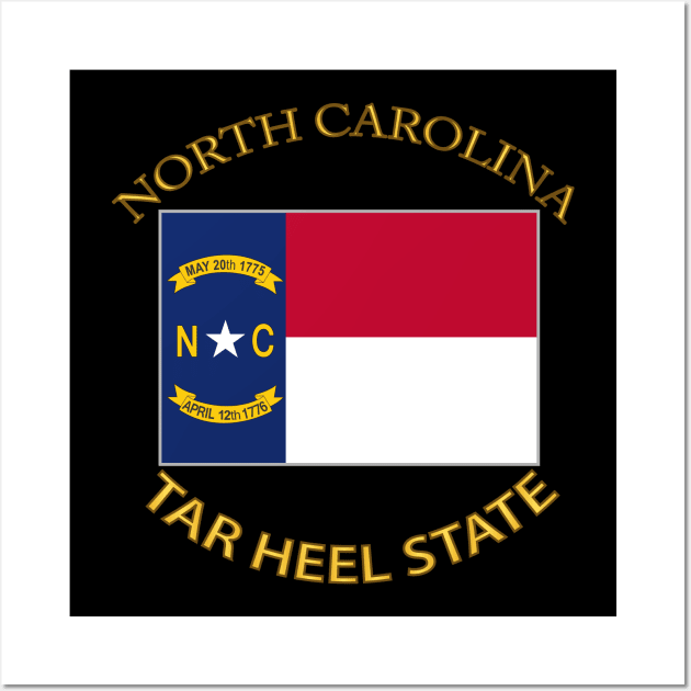 Flag - North Carolina - Tar Heel State Wall Art by twix123844
